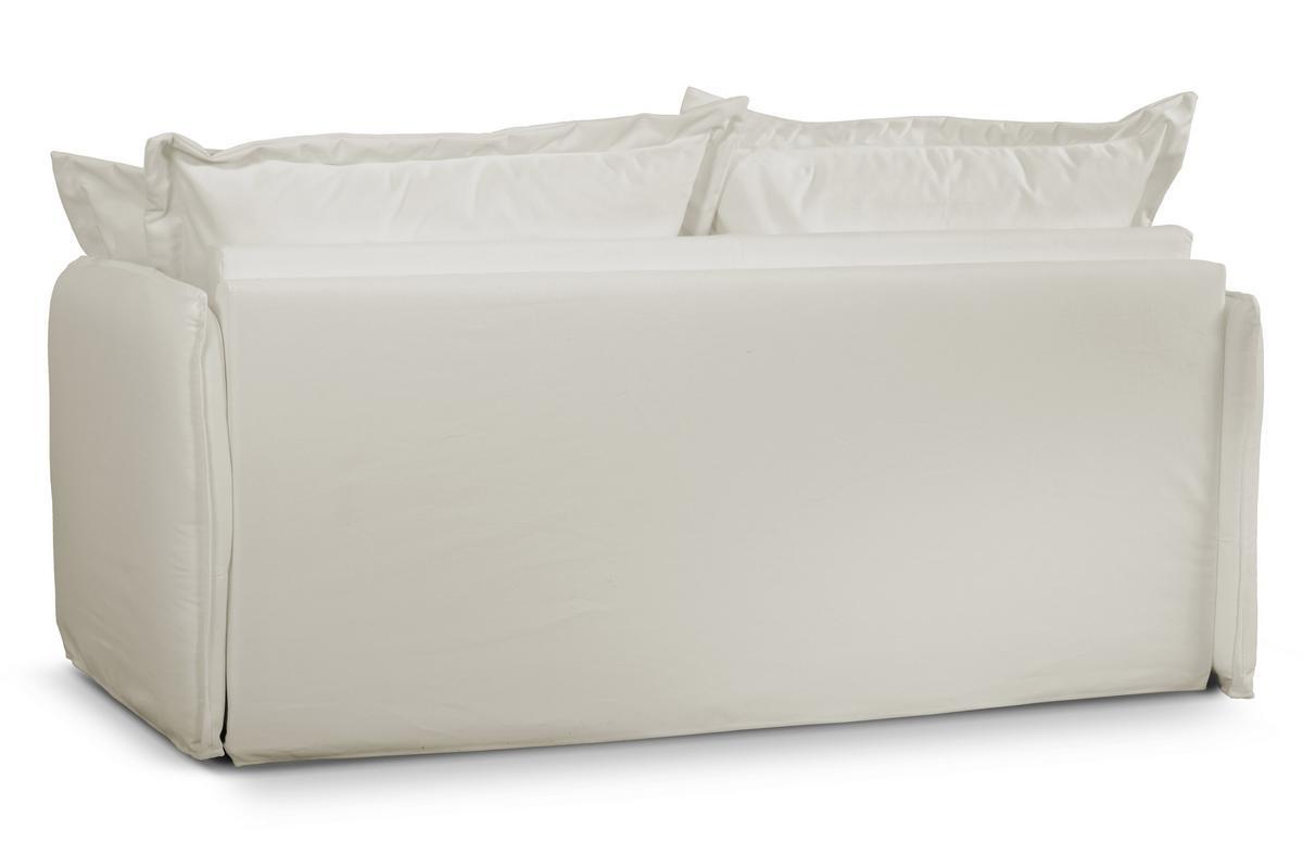 Schlafcouch mit abnehmbarem Bezug in Cremewei ALDO