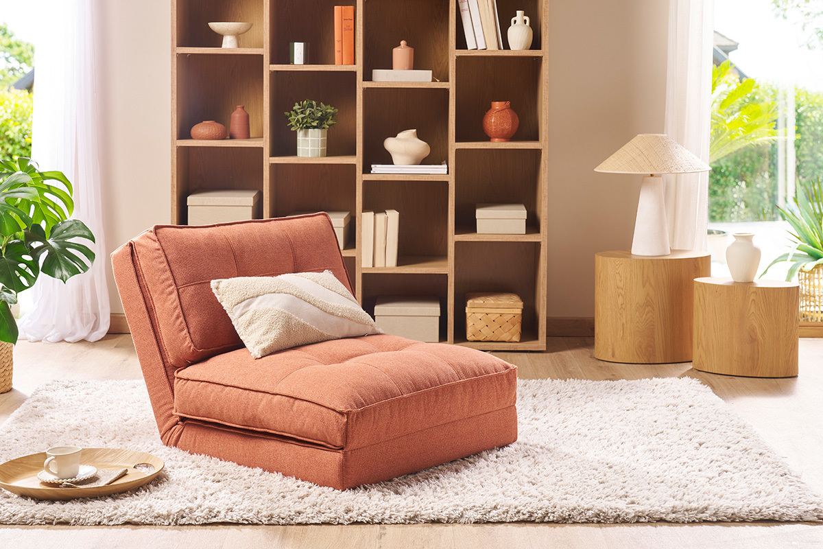 Schlafsessel Terracotta 1-Sitzer SALLY