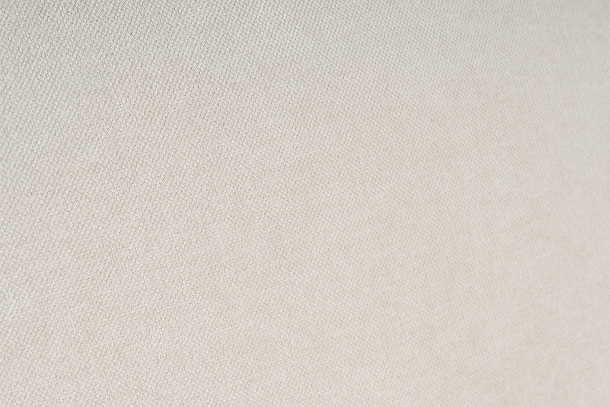Beige Samteffekt-Stoff des wandelbaren Sofas LEANDRE.
