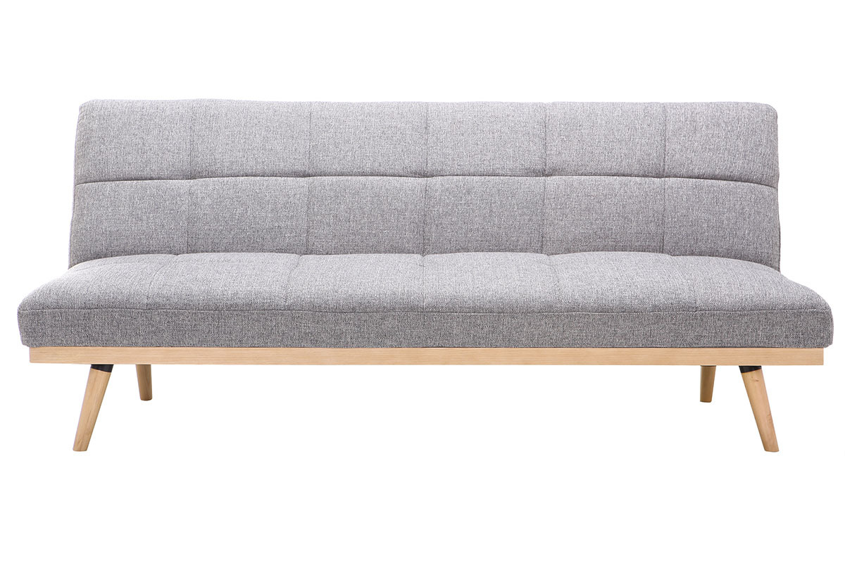 Schlafsofa - 3 Pltze - Grau- SIKKO