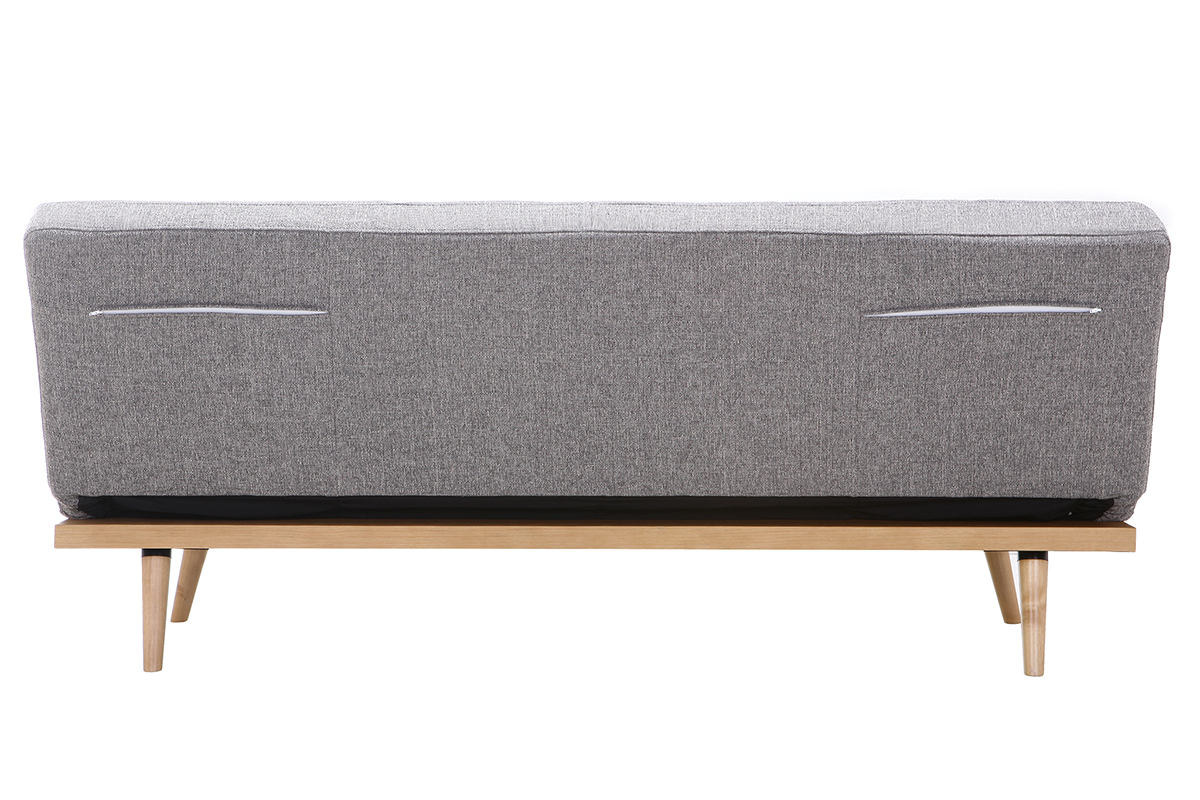 Schlafsofa - 3 Pltze - Grau- SIKKO