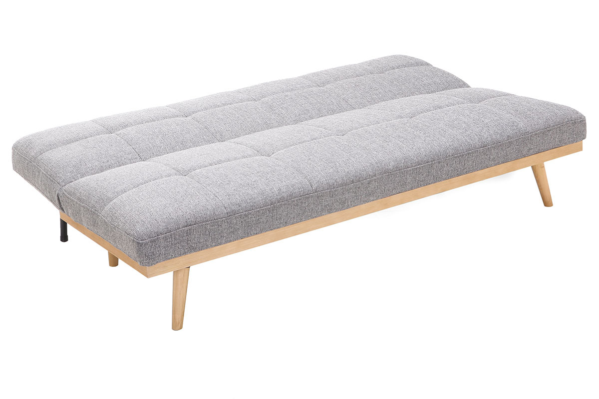 Schlafsofa - 3 Pltze - Grau- SIKKO