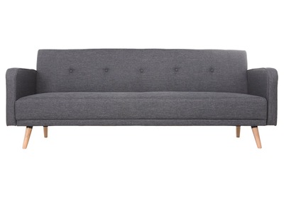 Schlafsofa 3 Plätze skandinavisches Design Dunkelgrau ULLA - Schlafsofa 3 Plätze skandinavisches Design Dunkelgrau ULLA
