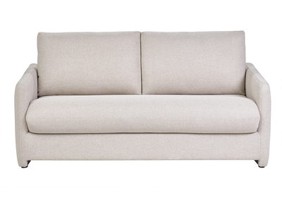 Schlafsofa mit 2 Sitzplätzen in beige Stoff PAULIN