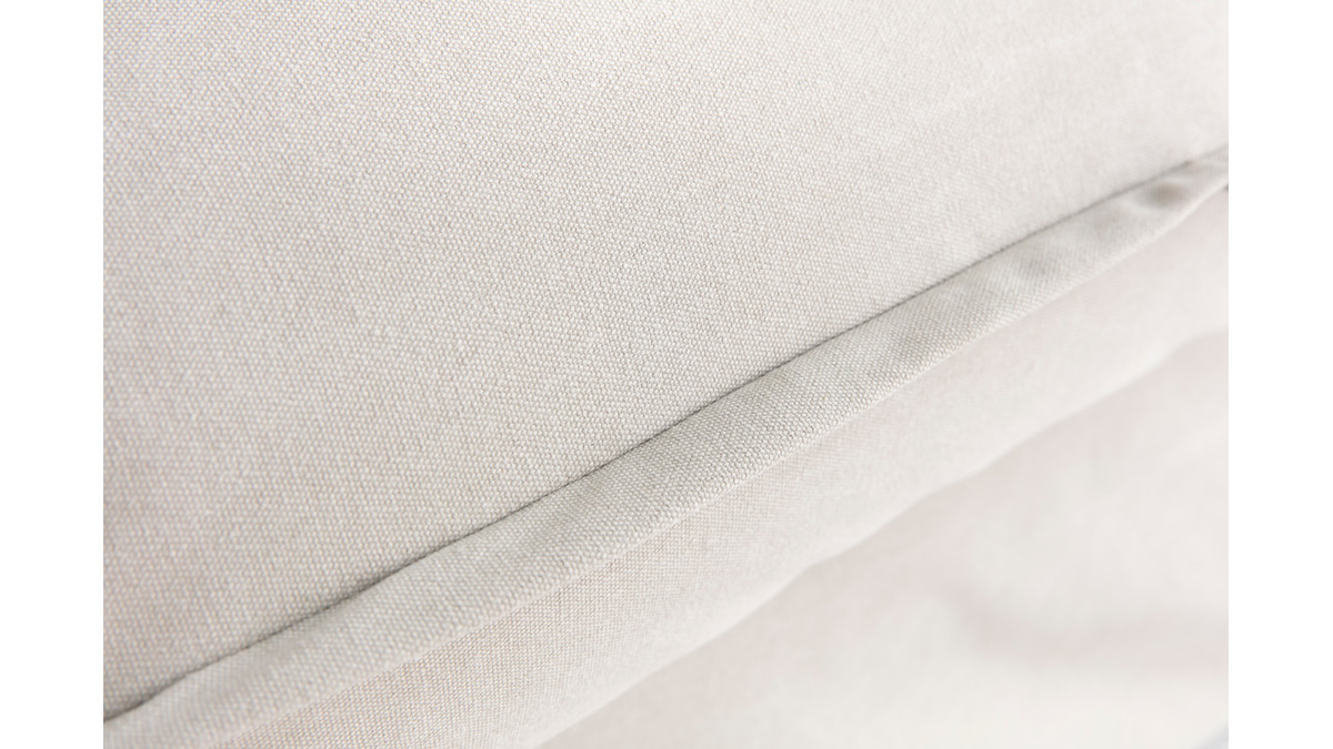 Schlafsofa mit abnehmbarem Bezug aus beiger Baumwolle ALDO