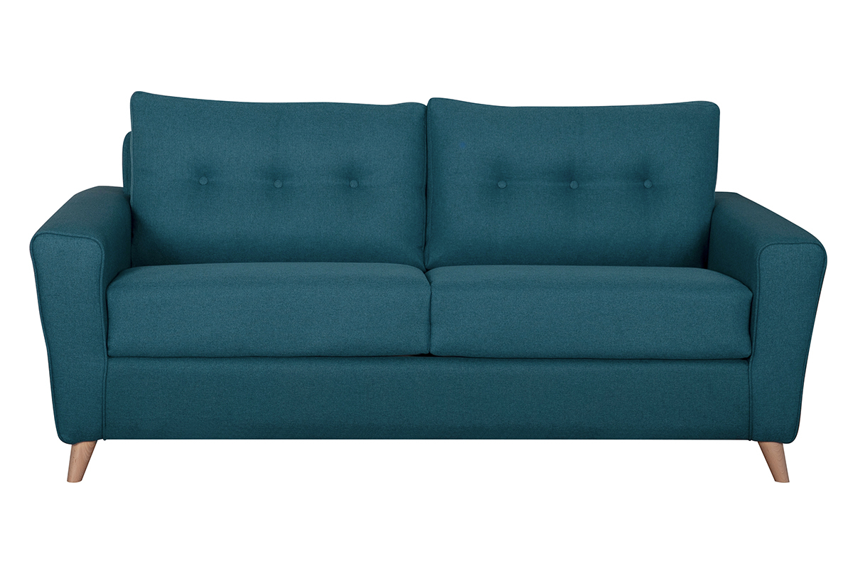 Schlafsofa mit matratze 3-Sitzer grnblau  - BEAUBOURG