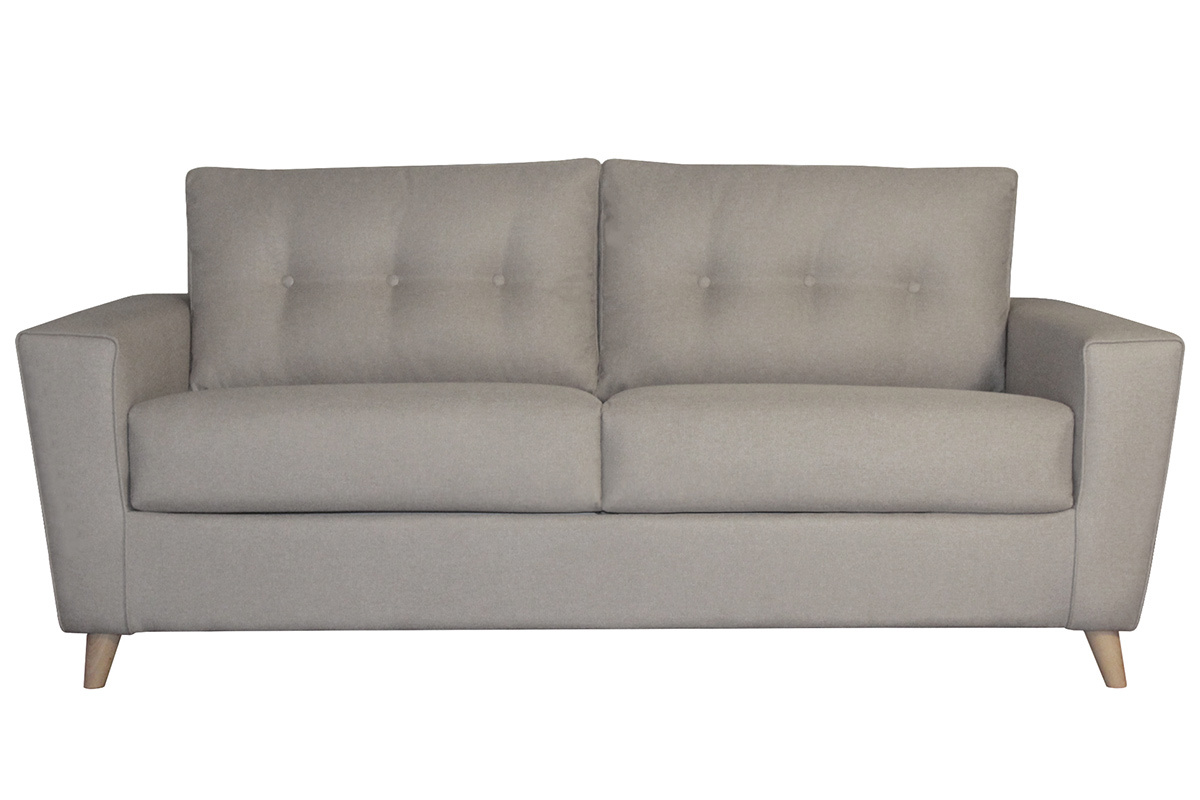 Schlafsofa mit Naturleinenmatratze 3-Sitzer - BEAUBOURG