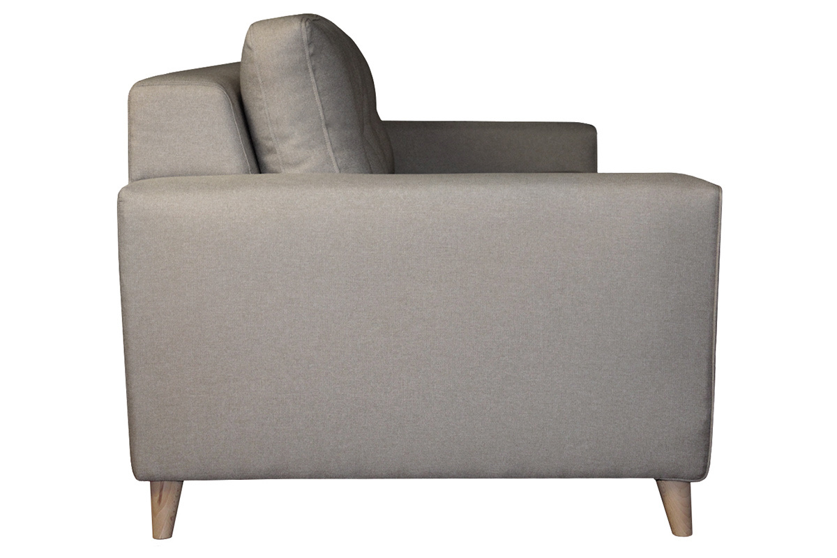 Schlafsofa mit Naturleinenmatratze 3-Sitzer - BEAUBOURG