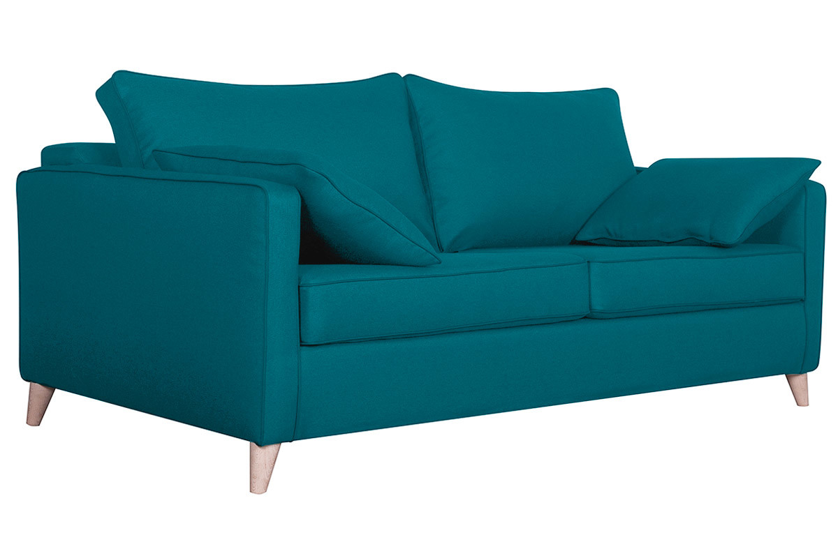 Schlafsofa skandinavisch 3 Pl�tze blaugr�n PAPEL