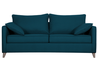 Schlafsofa skandinavisch 3 Plätze blaugrün PAPEL