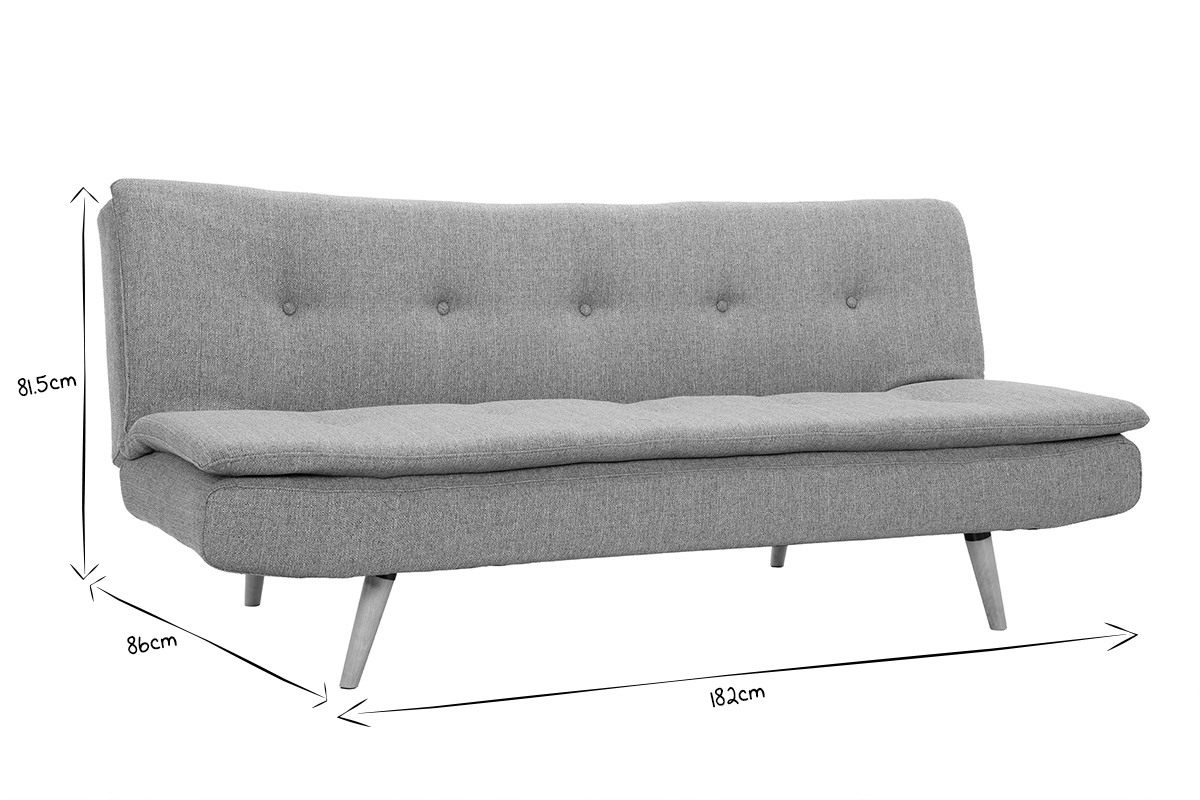 Schlafsofa skandinavisch 3 Pltze Wei SENSO