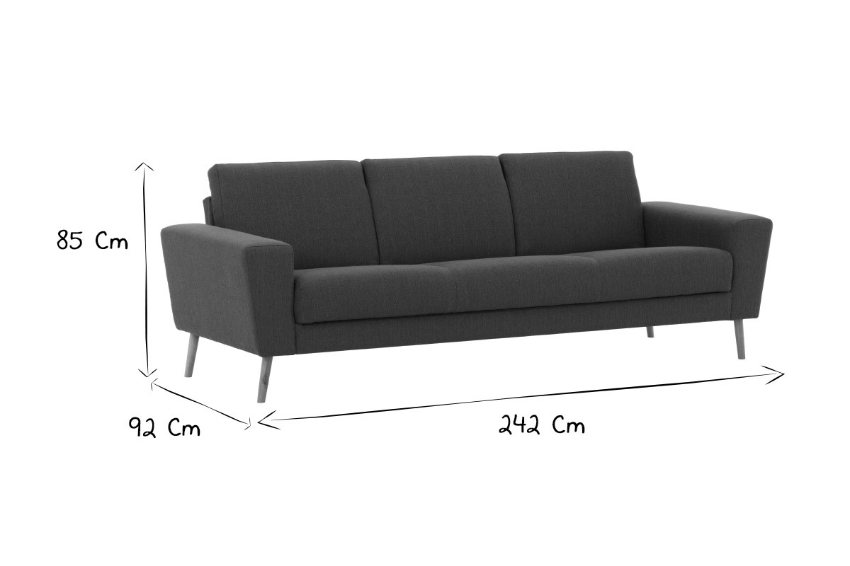 Schlafsofa skandinavisch blaugrn MOCAZ - Miliboo &