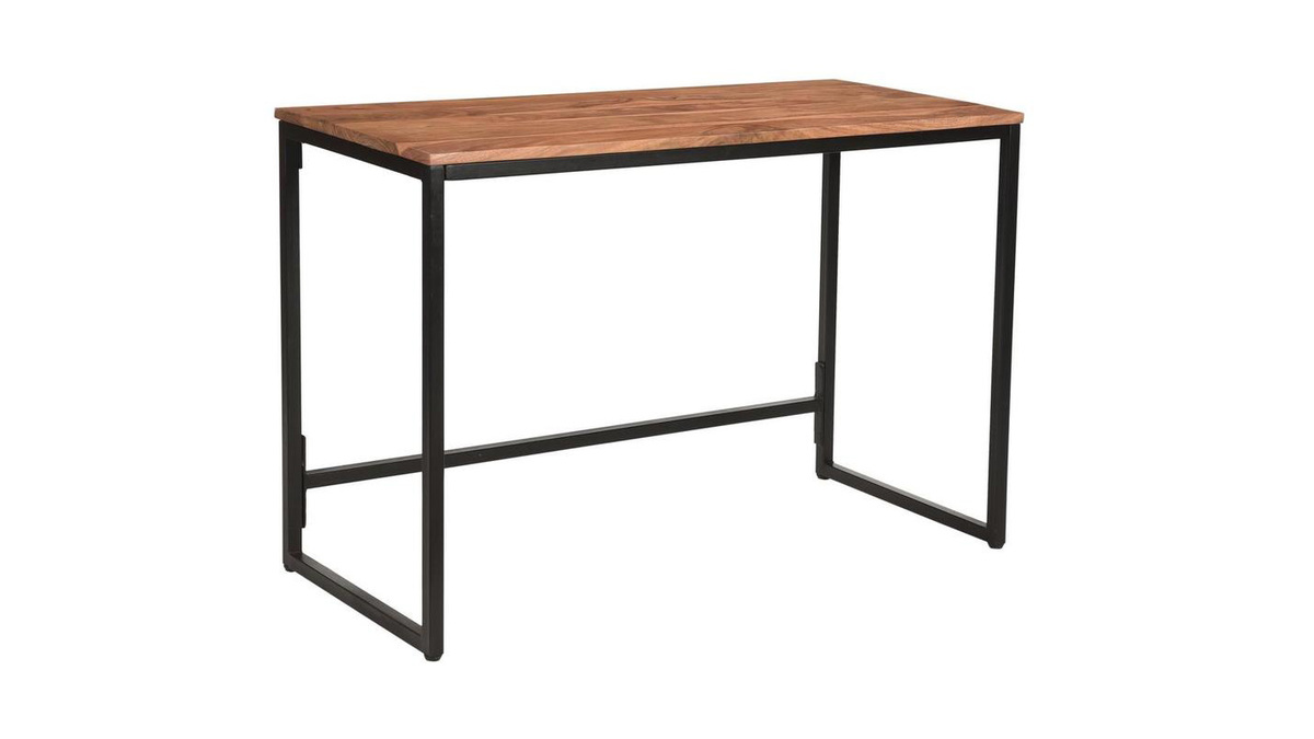 Schreibtisch aus massivem Akazienholz und Metall HOORN