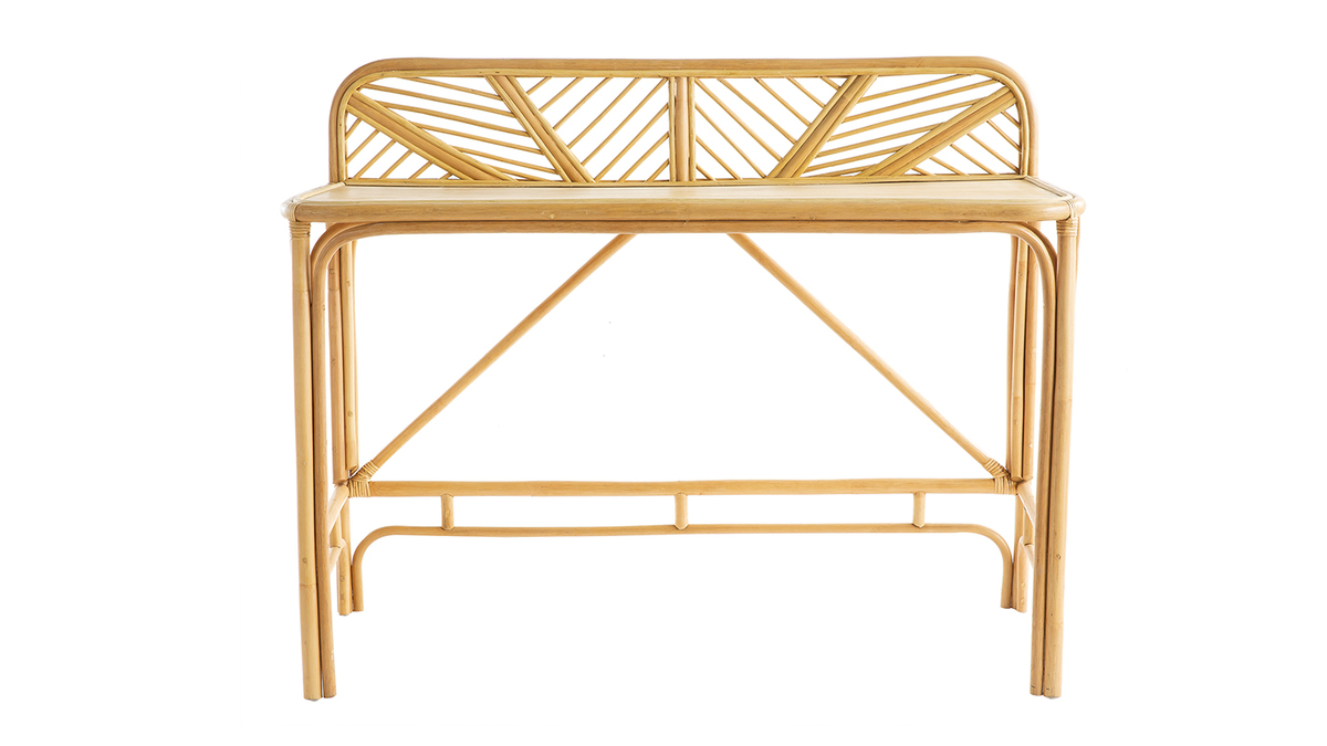 Schreibtisch aus Rattan B120 cm GALON