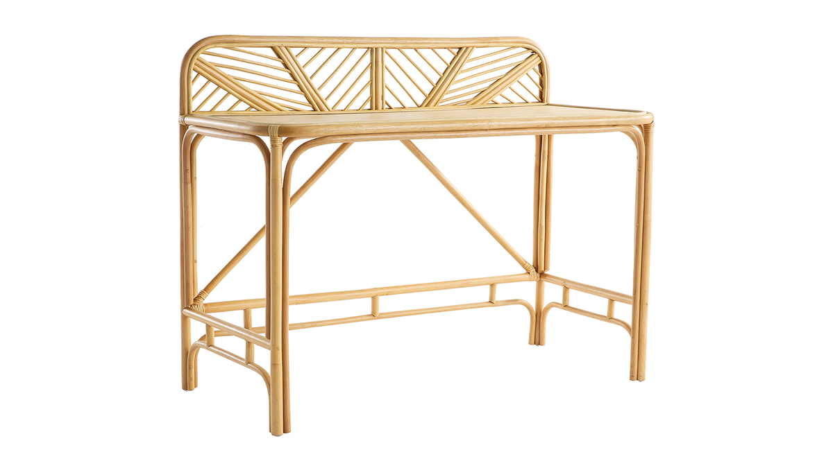 Schreibtisch aus Rattan B120 cm GALON