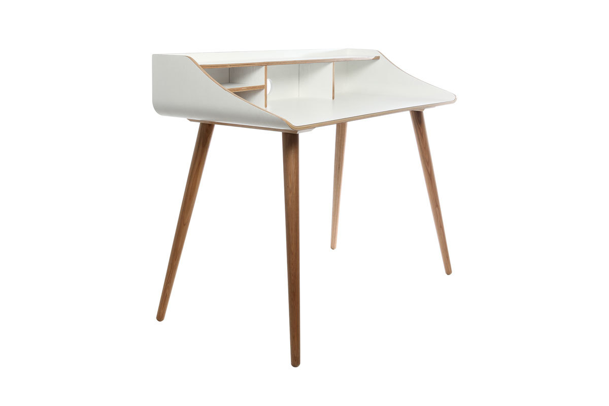 Schreibtisch Holz-Finish Wei NORDECO