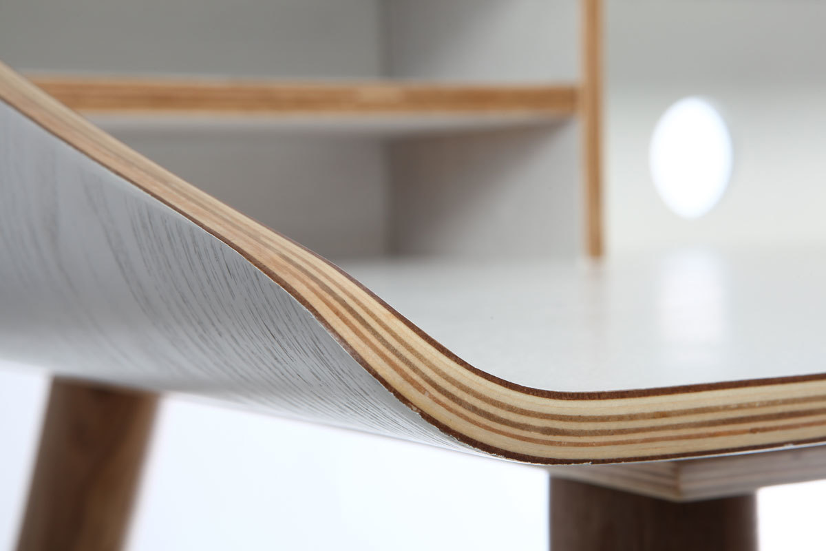 Schreibtisch Holz-Finish Wei NORDECO