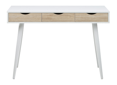 Schreibtisch im skandinavischen Look weiß und Holz BALZAC