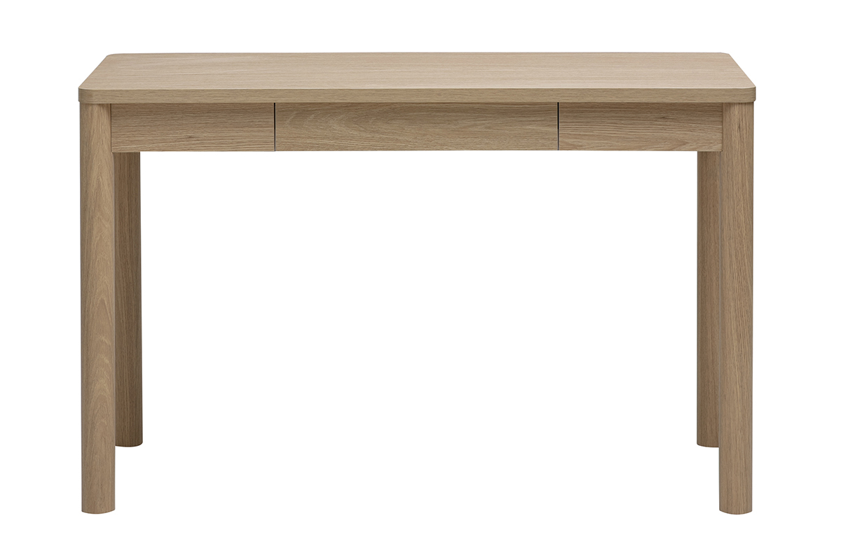 Schreibtisch mit Schublade, helle Holzoptik Eiche L120 cm IZZIE