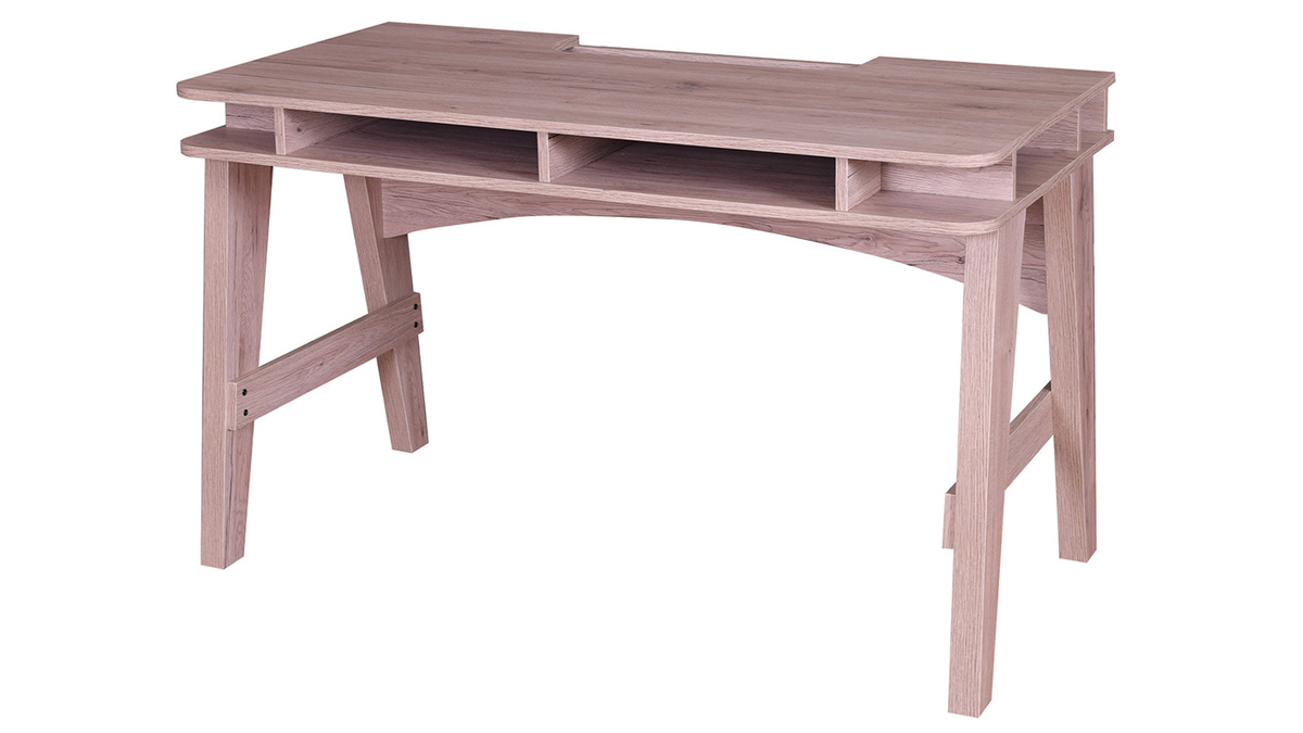Schreibtisch mit Stauraum in Holzdekor ACE