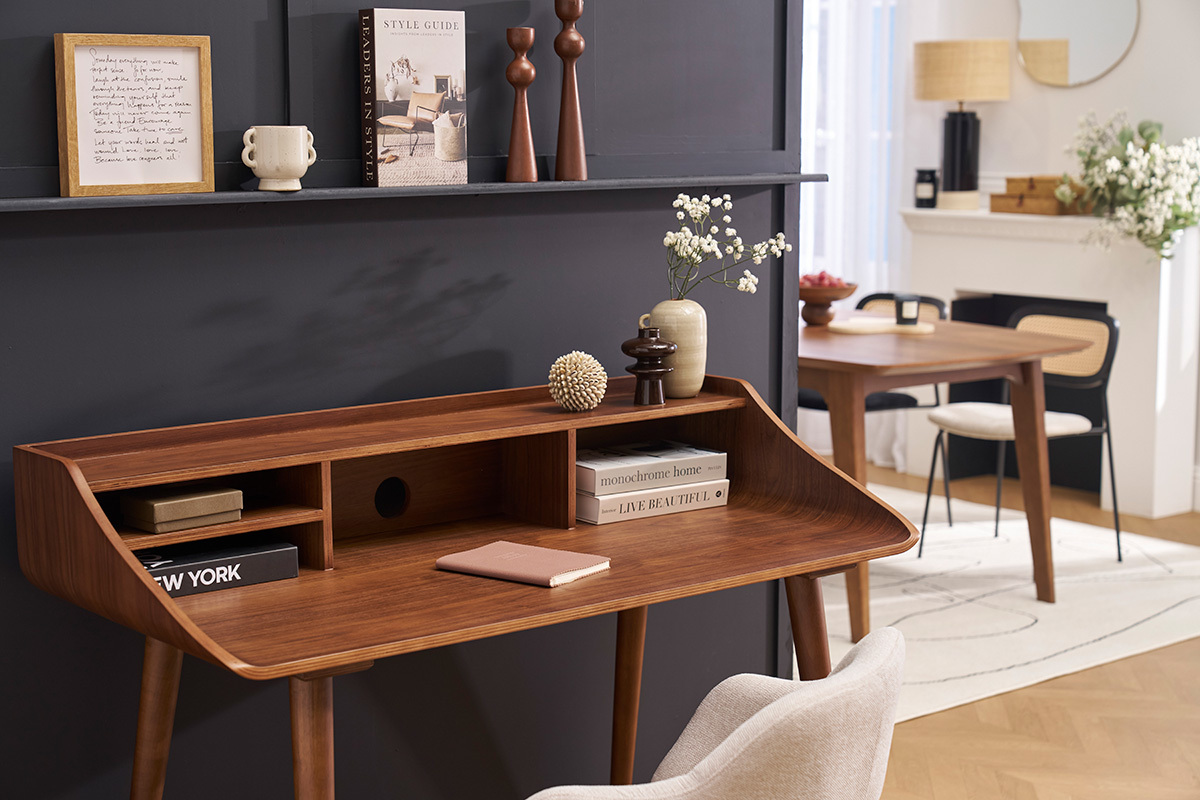 Schreibtisch Nussbaum NORDECO