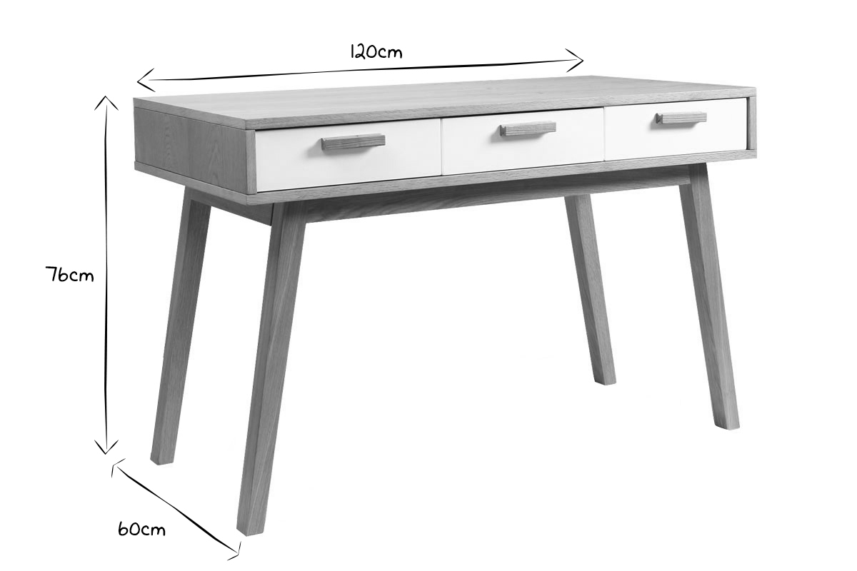 Schreibtisch skandinavisches Design HELIA