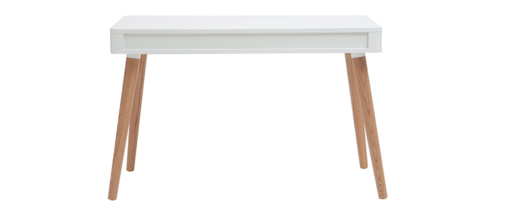 Schreibtisch Weiß Und Holz : Schreibtisch skandinavisches design wei? und holz totem Schreibtisch Weiß Und Holz : Schreibtisch skandinavisches design wei? und holz totem