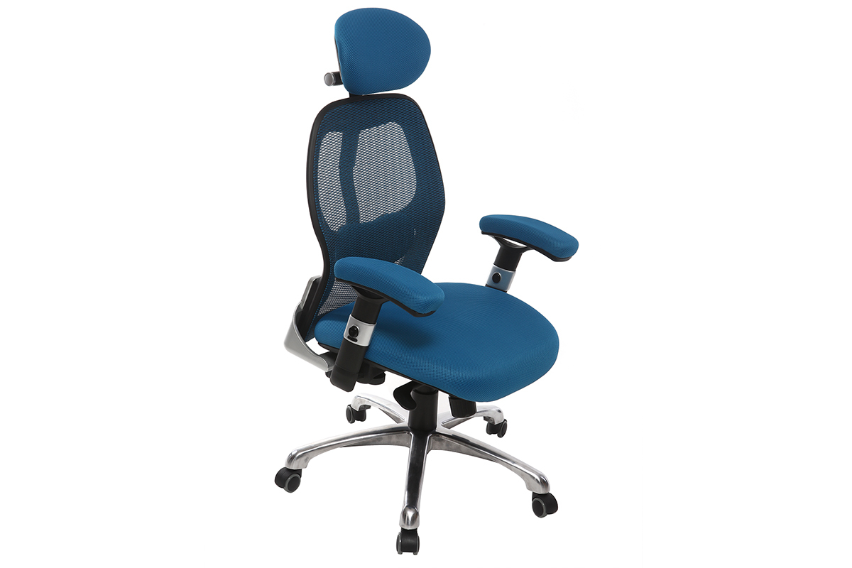 Schreibtischsessel ergonomisch Blau ULTIMATE V2 plus