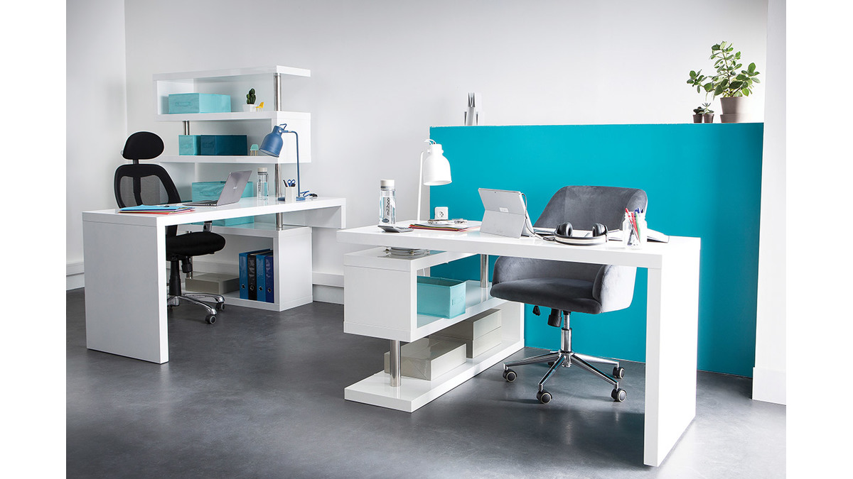 Schreibtischsessel ergonomisch Blau ULTIMATE V2 plus