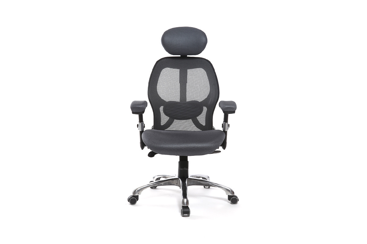 Schreibtischsessel ergonomisch Grau ULTIMATE V2 plus