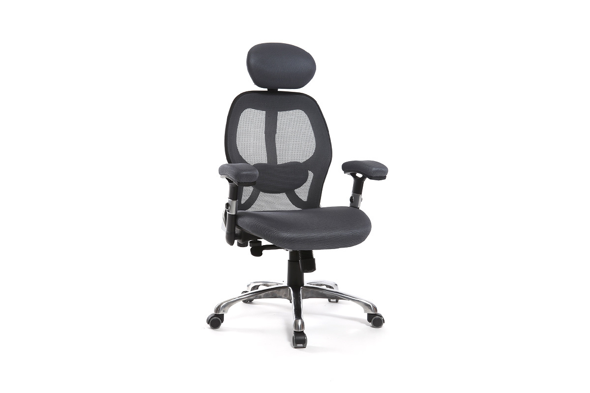 Schreibtischsessel ergonomisch Grau ULTIMATE V2 plus
