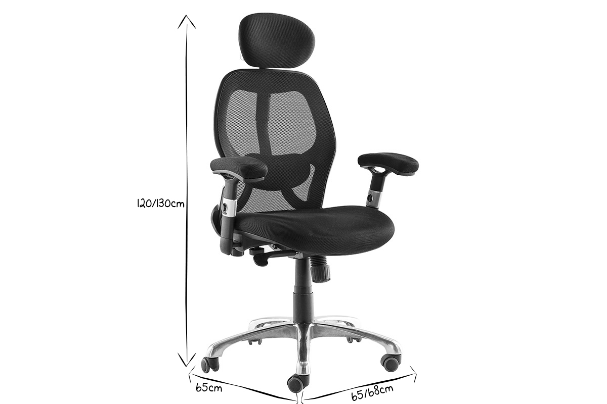 Schreibtischsessel ergonomisch Grau ULTIMATE V2 plus