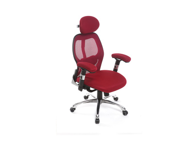 Schreibtischsessel ergonomisch Rot ULTIMATE V2 plus - Schreibtischsessel ergonomisch Rot ULTIMATE V2 plus
