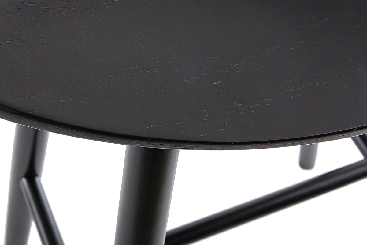 Schwarze Barhocker H65 cm (2er Set) DEMORY