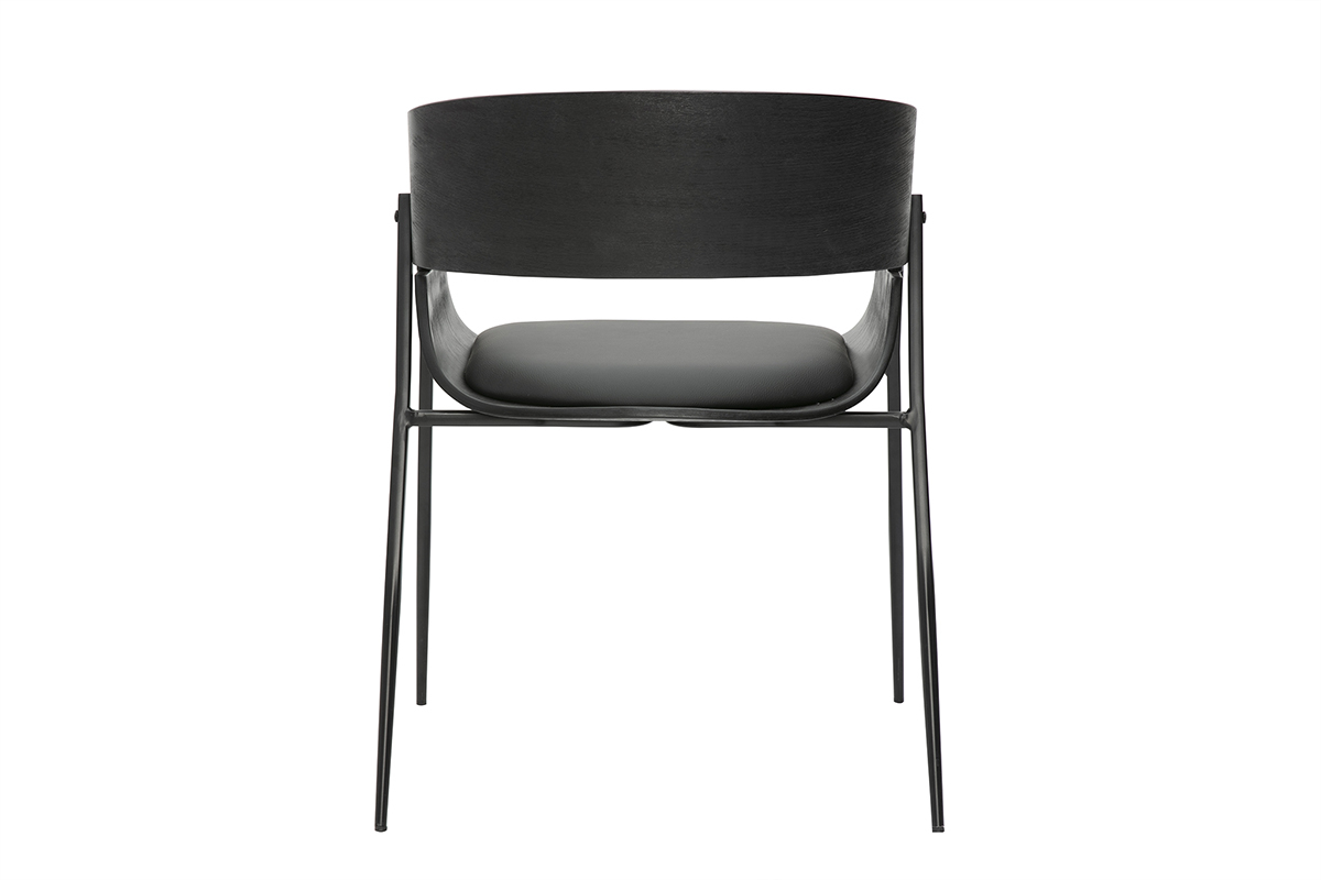 Schwarze Designsthle (2er-Set) WESS