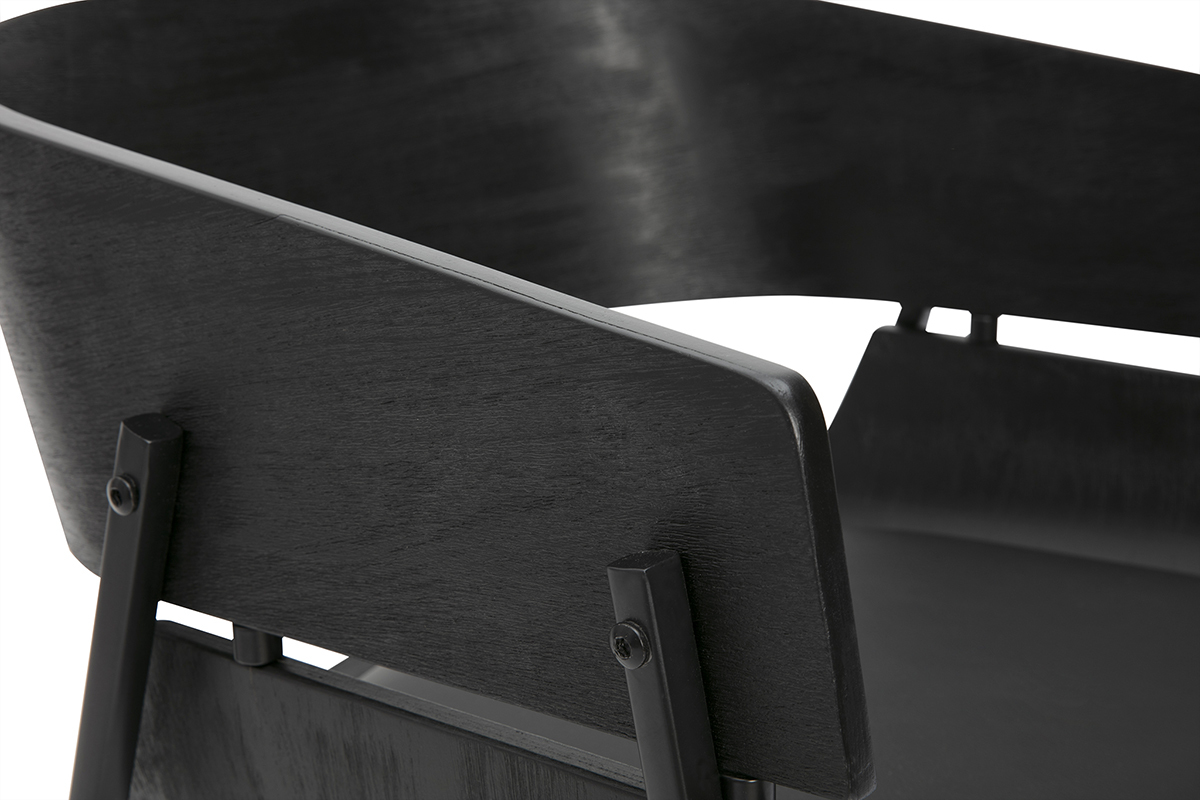 Schwarze Designsthle (2er-Set) WESS