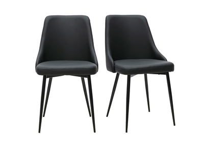 Schwarze Designst&uuml;hle (Set mit 2) CULT