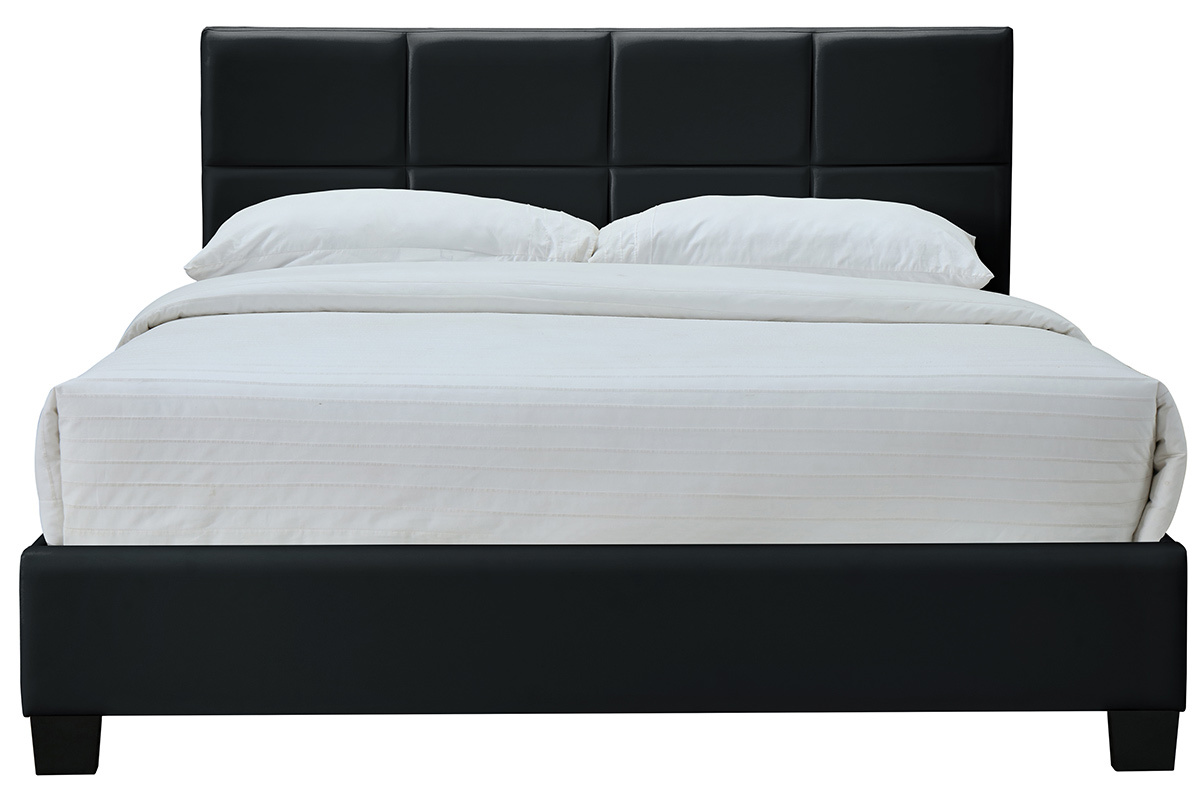 Schwarzes Bett fr Erwachsene SOLAL 160 x 200 cm