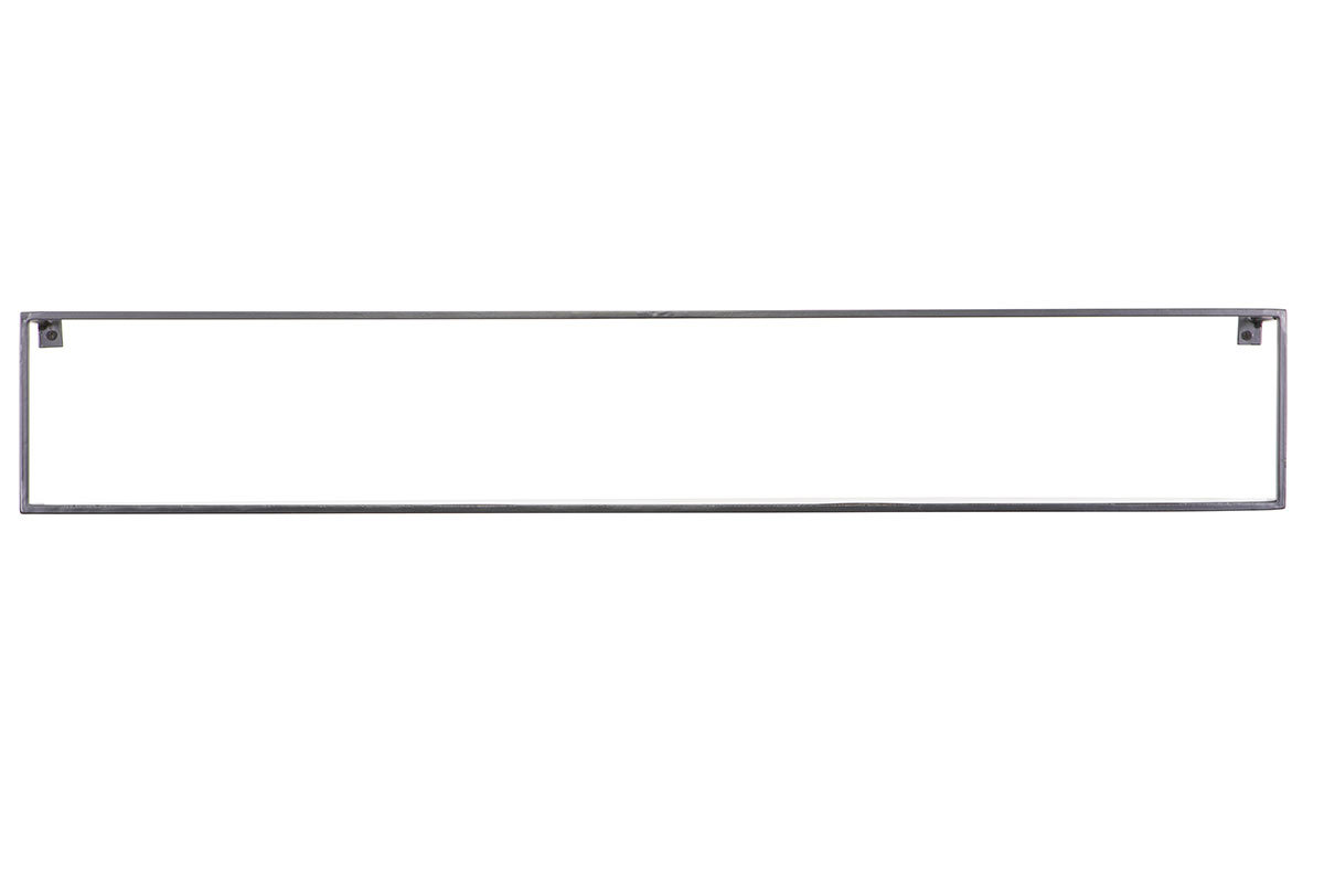 Schwarzes Design-Metallwandregal 100 cm GLENN