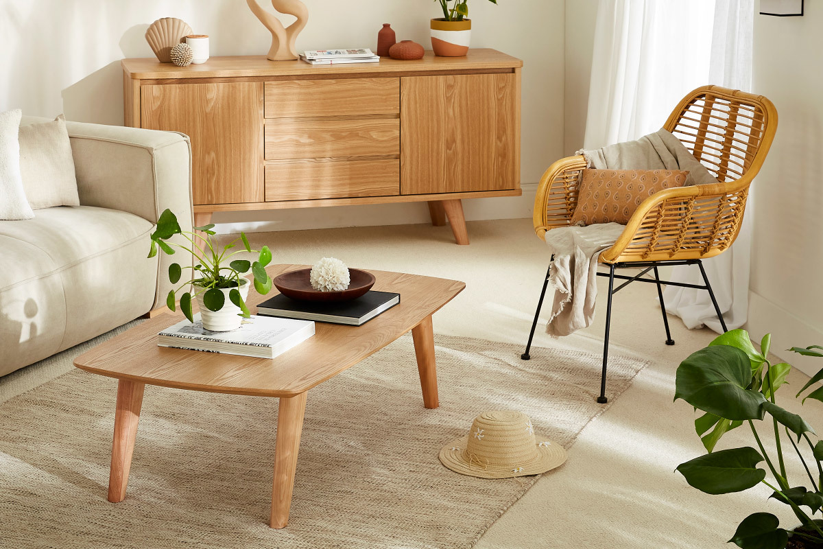 Sessel aus Rattan naturfarben MALACCA