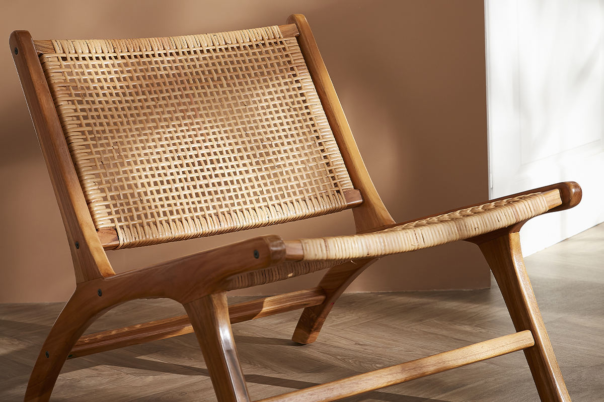 Wandregale Aus Naturfarbenem Rattan Und Rohrgeflech Produktbild-Vorschau 8