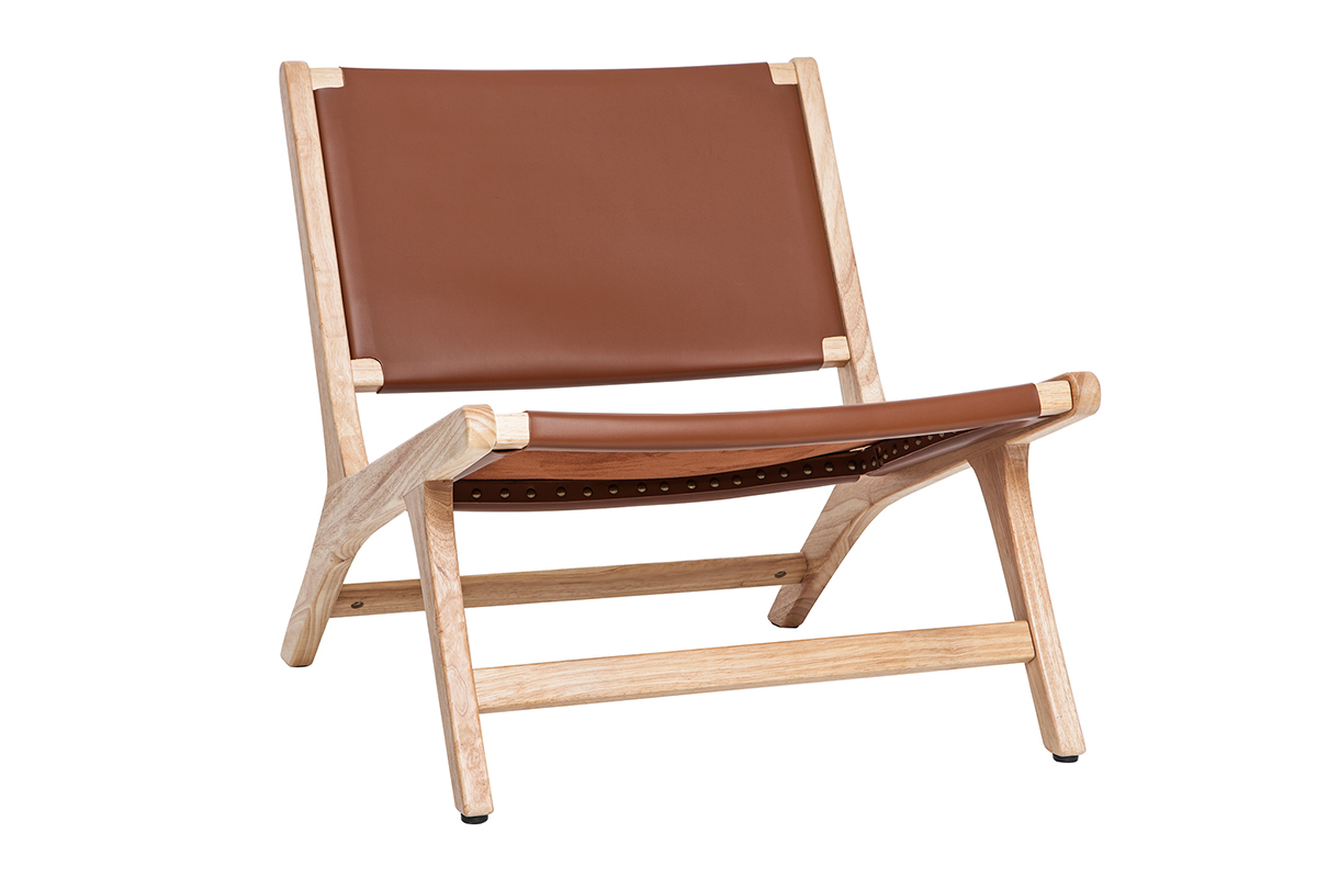 Sessel im Braun und Holz BONDI