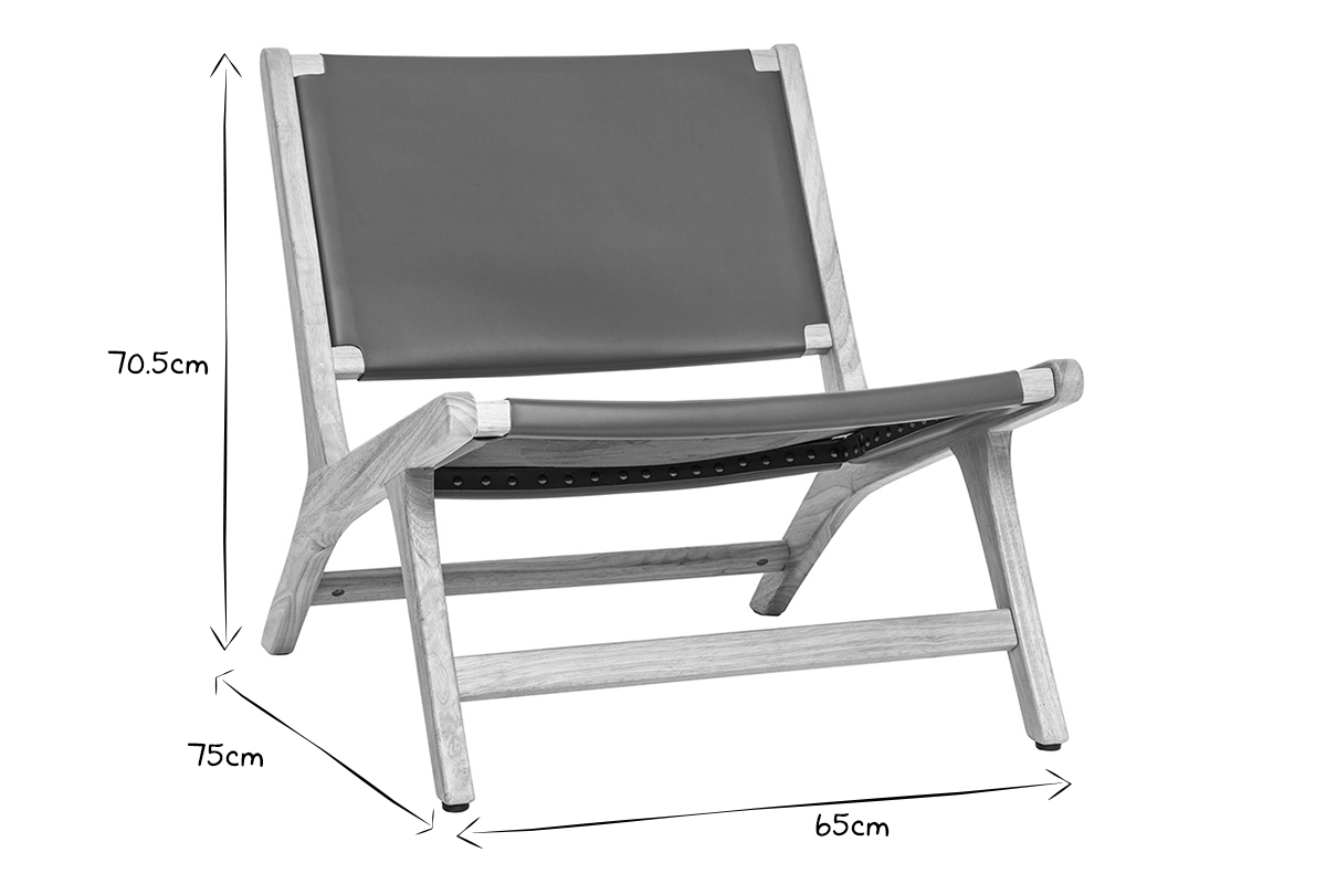 Sessel im Braun und Holz BONDI