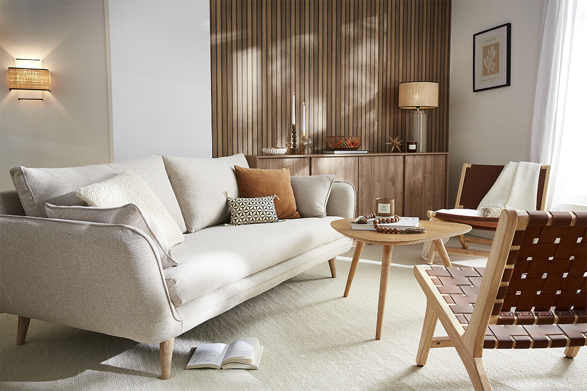 Sessel im Braun und Holz BONDI