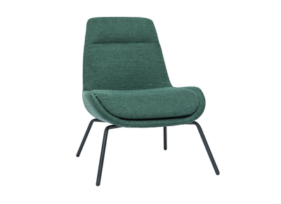 Sessel im grünen strukturiertem Samtdesign GILLY