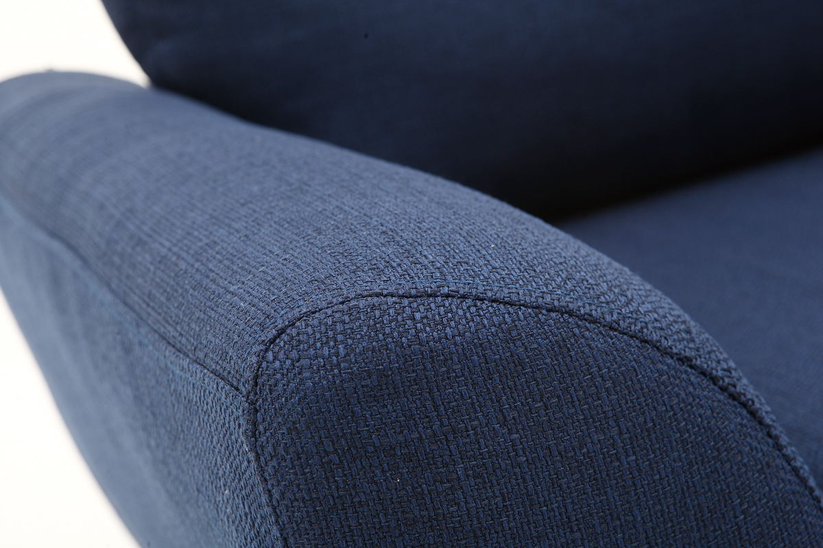 Sessel Skandinavisch Stoff Dunkelblau ALICE