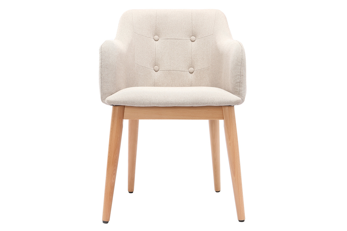 Sessel skandinavisches Design Holz Naturfarben BALTIK