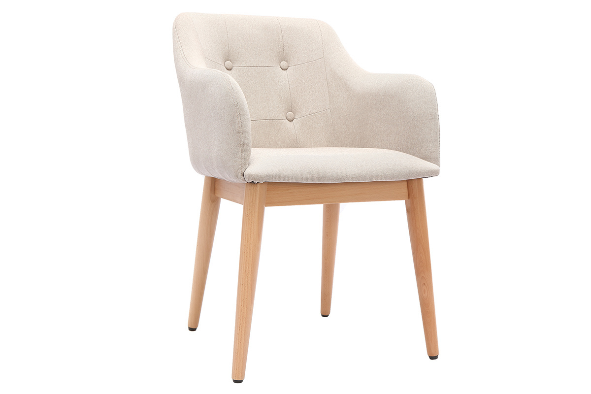 Sessel skandinavisches Design Holz Naturfarben BALTIK
