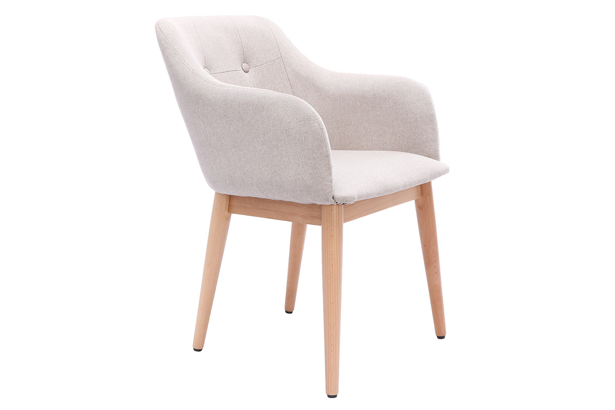 Sessel skandinavisches Design Holz Naturfarben BALTIK