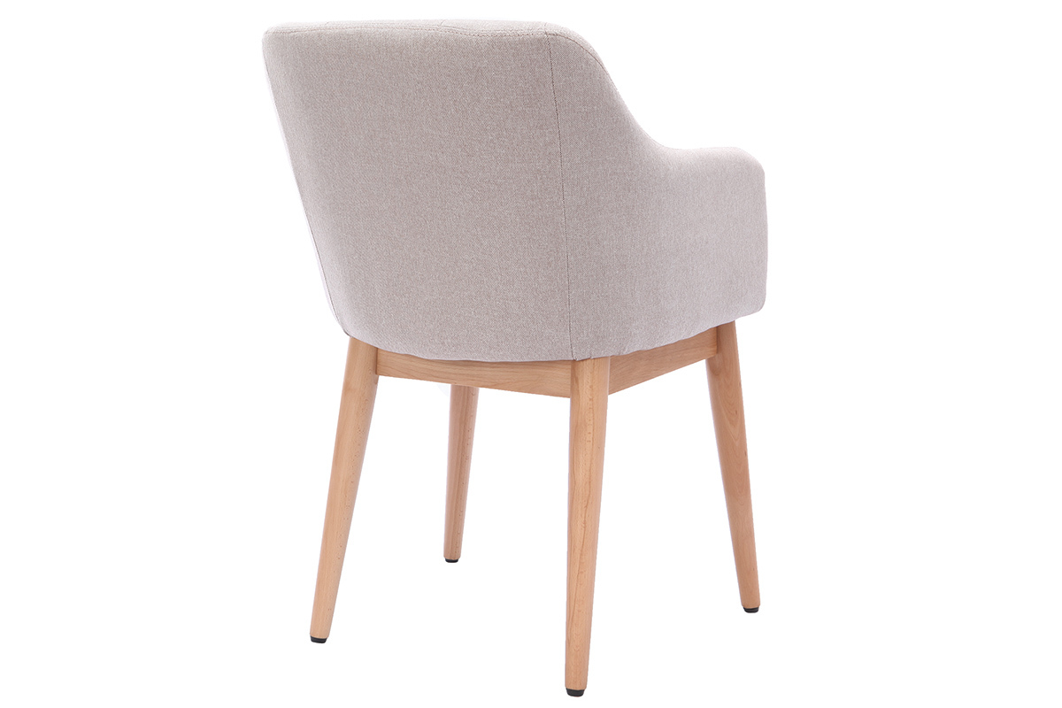 Sessel skandinavisches Design Holz Naturfarben BALTIK